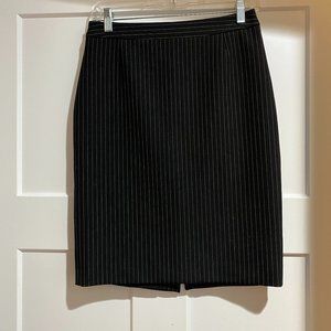 Black and White Pinstripe Hugo Boss Skirt